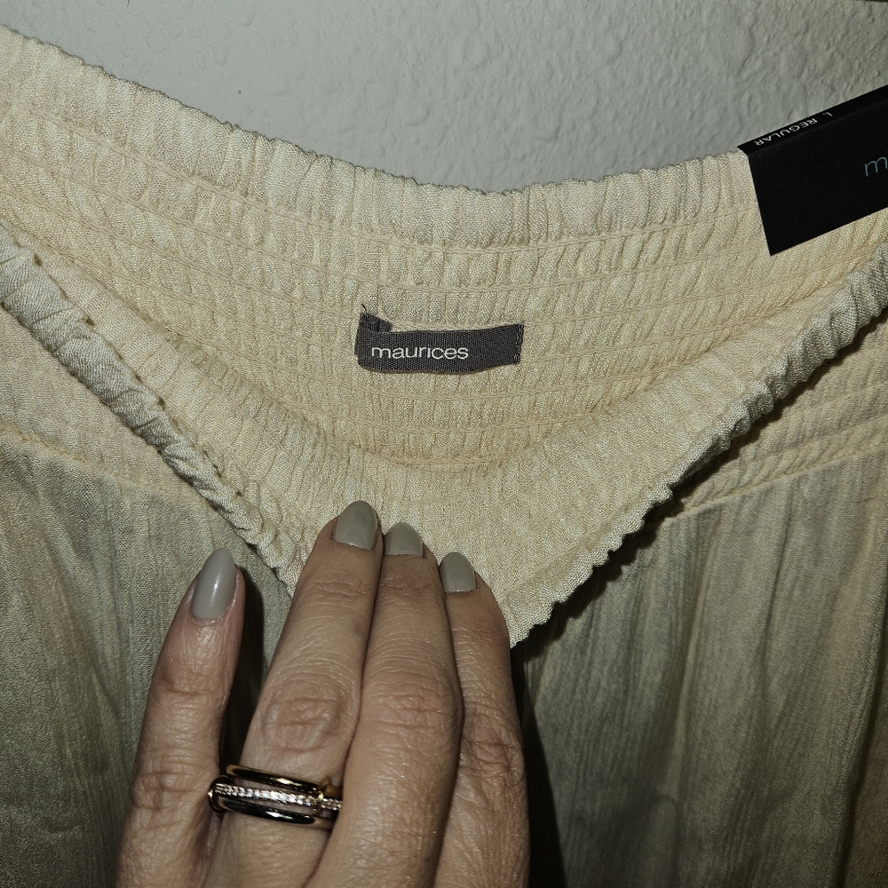 Maurice's High Rise Cream Pants - Picture 5 of 5